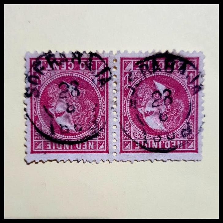 

DISKON PERANGKO/PRANGKO INDONESIA ~ NED INDIE KING WILLEM III, 1888 SOERABAJA !!!