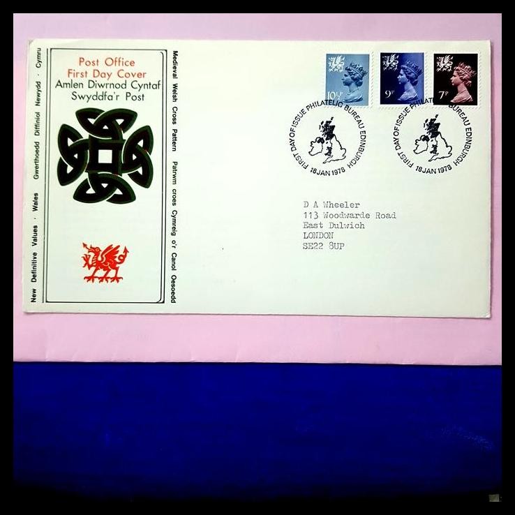 

TERMURAH PRANGKO QUEEN ELIZABETH II. FDC NEW DEFINITIVE VALUES. EDINBURGH 1978 !!!!!!