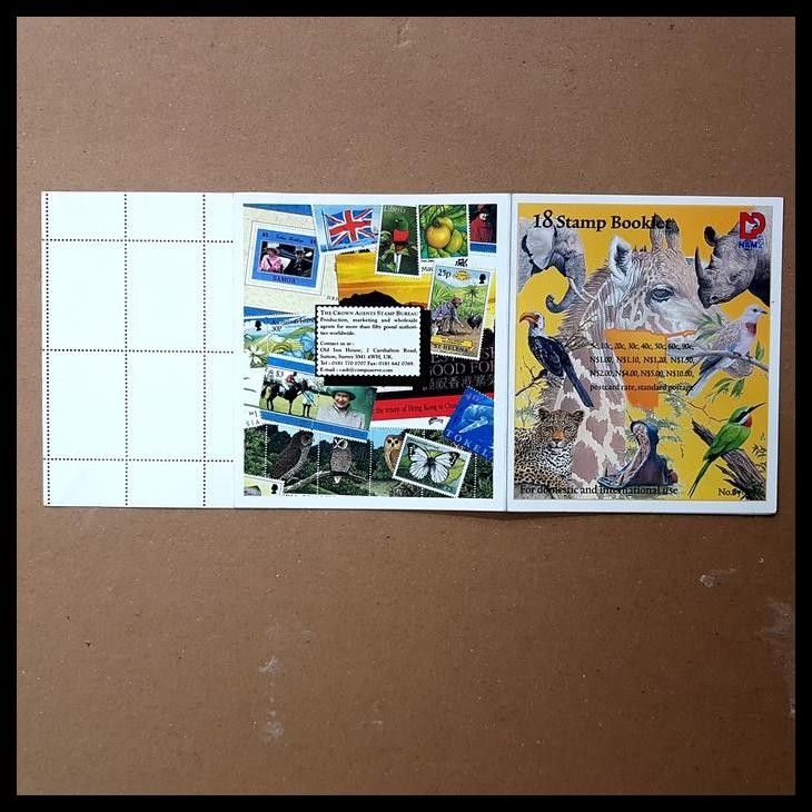 

TERMURAH PRANGKO BINATANG / WILDLIFE 18 STAMP BOOKLET DARI NAMIBIA USED C.T.O !!!
