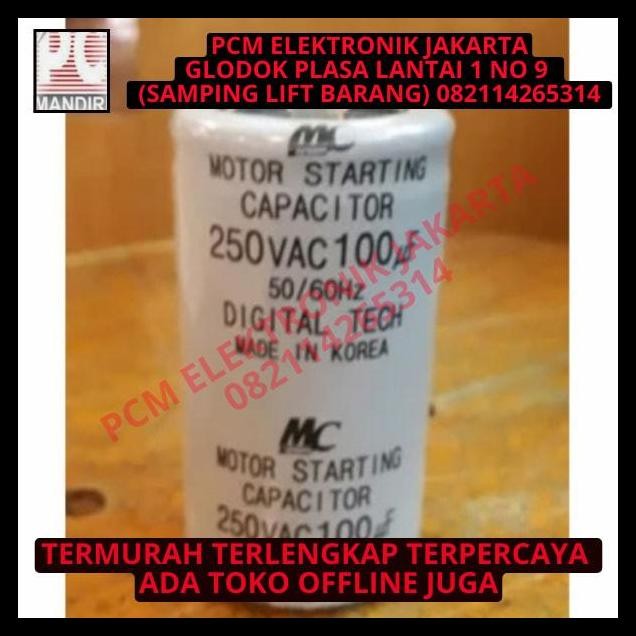 HOT DEAL KAPASITOR CAPACITOR AC STARTING MC 100MFD 100UF 100 MFD UF 250VAC 250V