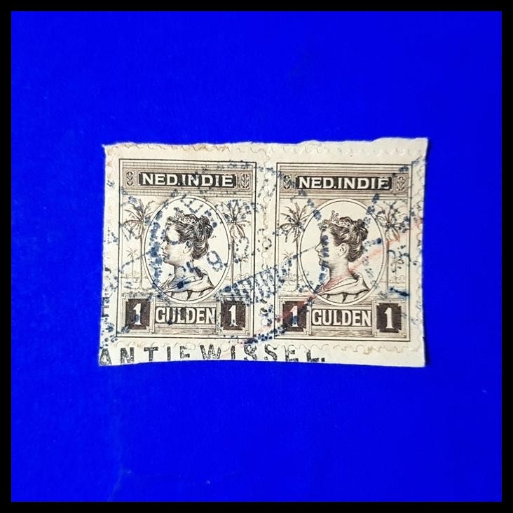 

HOT DEAL PRANGKO INDONESIA - NED INDIE 1 GULDEN, PAIR. CAP CHERIBON 25.9.22 !!!!!!