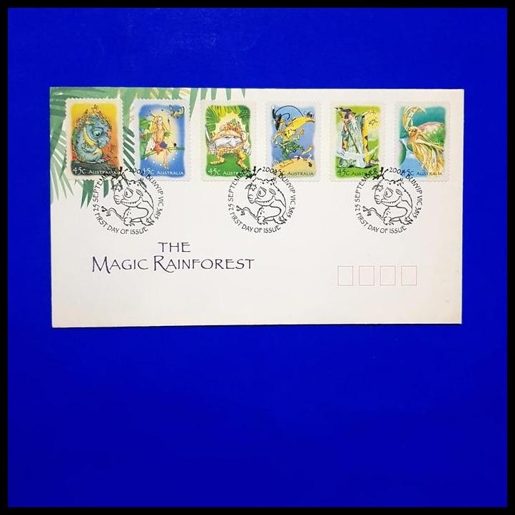 

DISKON PERANGKO/PRANGKO AUSTRALIA. FDC THE MAGIC RAINFOREST !!!!