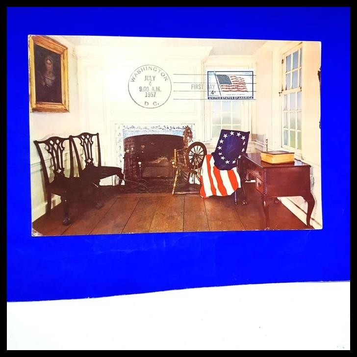 

TERMURAH PERANGKO AMERIKA. BENDERA. KARTUPOS BETSY ROSS HOUSE, PHILADELPHIA, PA !!!!!