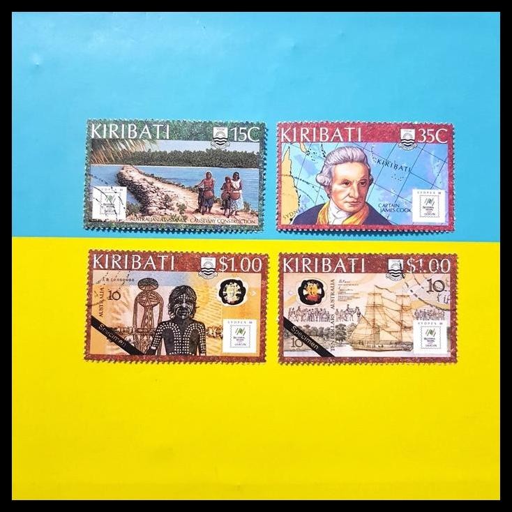 

TERMURAH PRANGKO ABORIGIN, CAPTAIN JAMES COOK. SYNDEYPEX 1988 DARI KIRIBATI SET