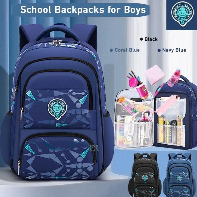 

Terjangkau Cod/Tas Sekolah Import Anak Cowok Tk;Sd.Ransel Sekolah Bag Anak Tahan Air/Bahan Lembut Dan Rungan.