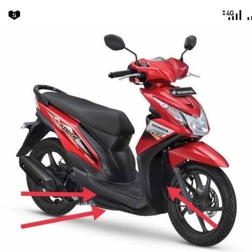 Paket Dek Bawah Honda Beat Fi Cover Lumpur Beat Fi