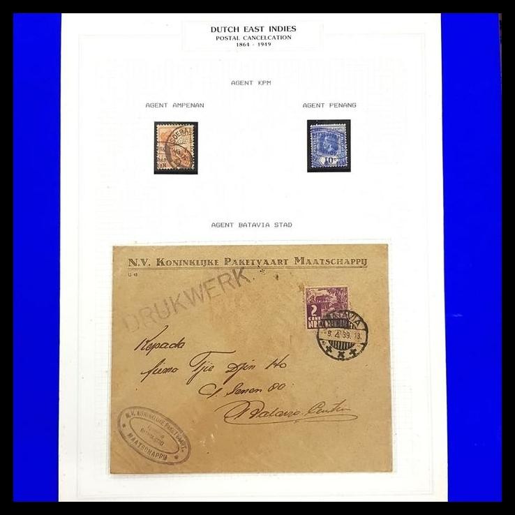 

BEST DEAL PRANGKO/AMPLOP NED INDIE. AGENT KPM DAN AGENT BATAVIA STAD