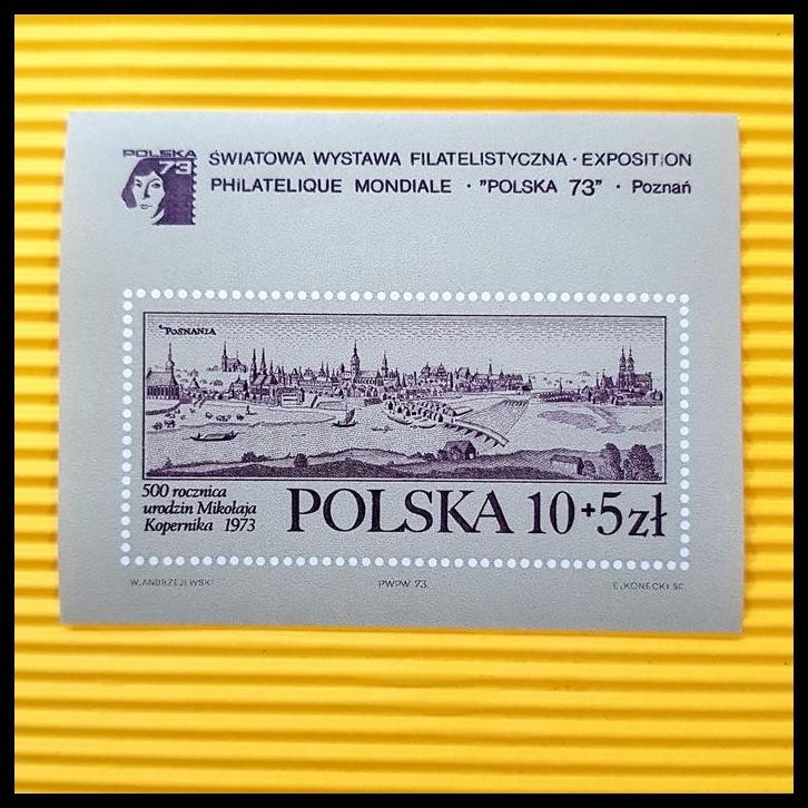 

TERBARU PERANGKO/PRANGKO POLSKA/POLANDIA 1973. SS 500TH NICHOLAS COPERNICUS !!!!!!