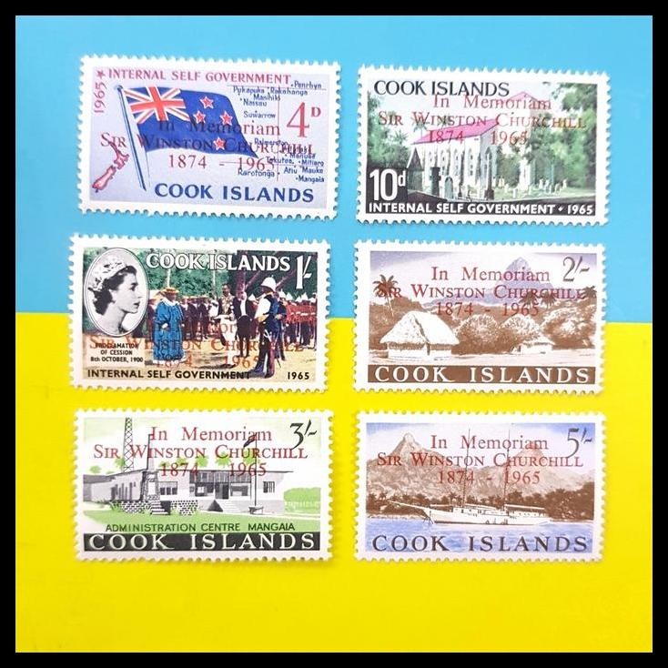

DISKON PRANGKO IN MEMORIAM SIR WINSTON CHURCHILL DARI COOK ISLANDS. SET !!!!!