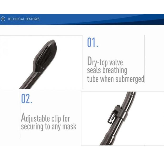 Snorkel Super-Dry Cressi - Alat Snorkeling / Snorkling Diving Selam