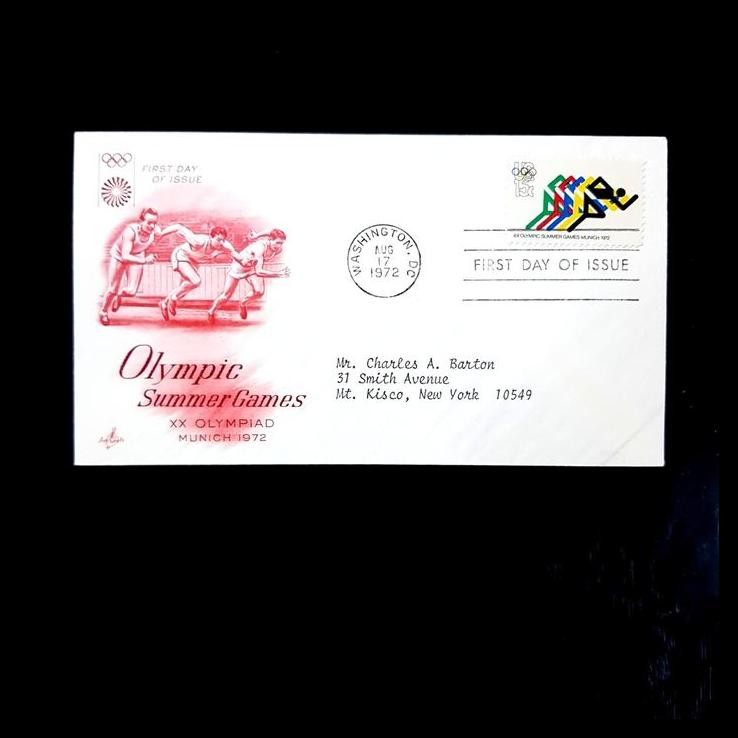 

BEST DEAL PRANGKO AMERIKA. FDC OLYMPIC SUMMER GAMES MUNICH 1972