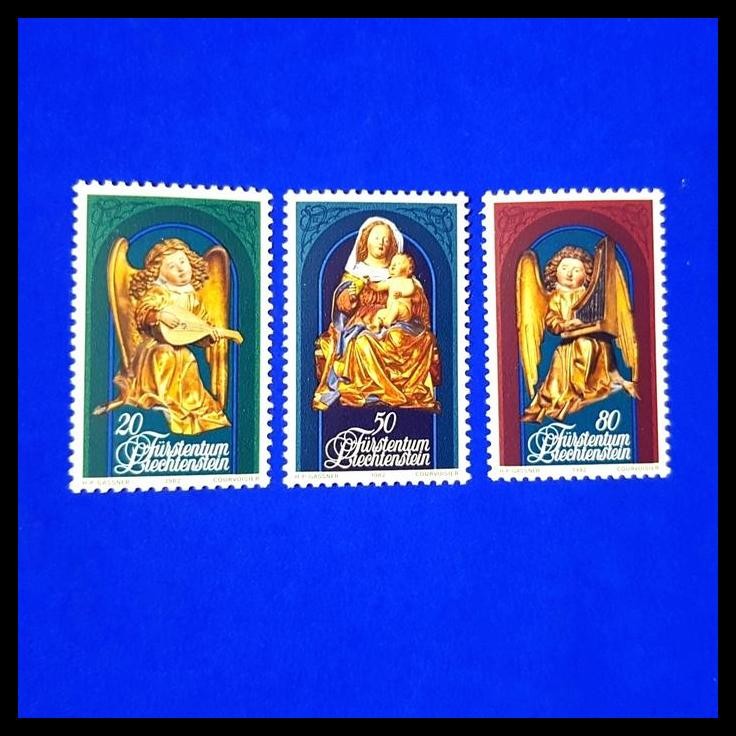 

DISKON PERANGKO/PRANGKO LIECHTENSTEIN CHRISTMAS 1982. SET LENGKAP. MNH !!!