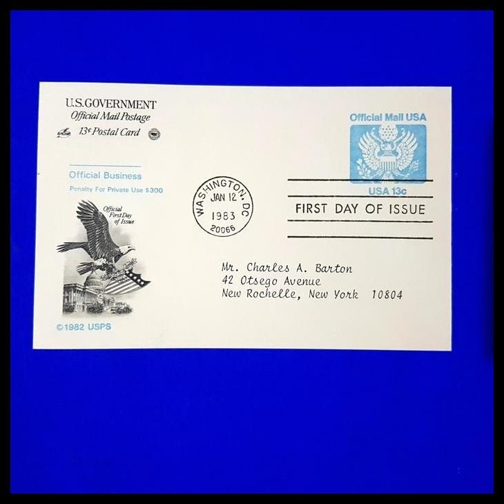 

BEST DEAL KARTUPOS AMERIKA. OFFICIAL MAIL USA. WASHINGTON 1983 !!!!!!