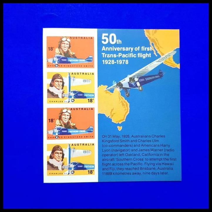 

TERBARU PRANGKO AUSTRALIA. 50TH ANNIV. OF FIRST TRANS-PACIFIC FLIGHT 1928-1978