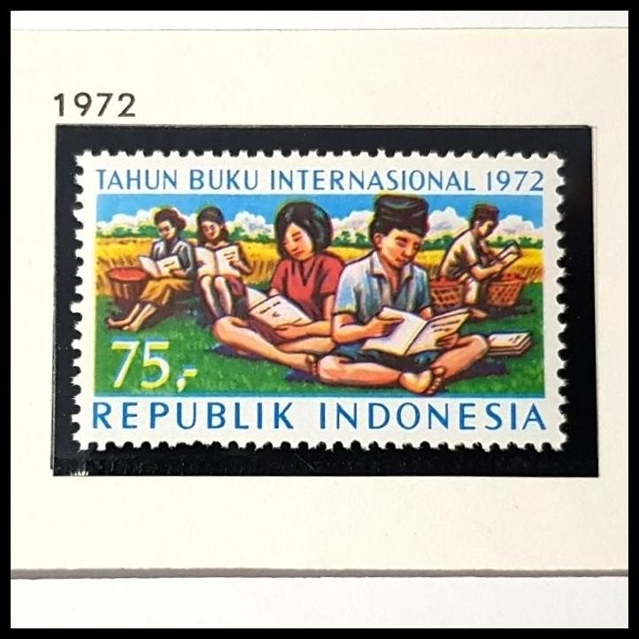 

BEST DEAL PERANGKO/PRANGKO INDONESIA.1972. TAHUN BUKU INTERNASIONAL. KONDISI LUX !!