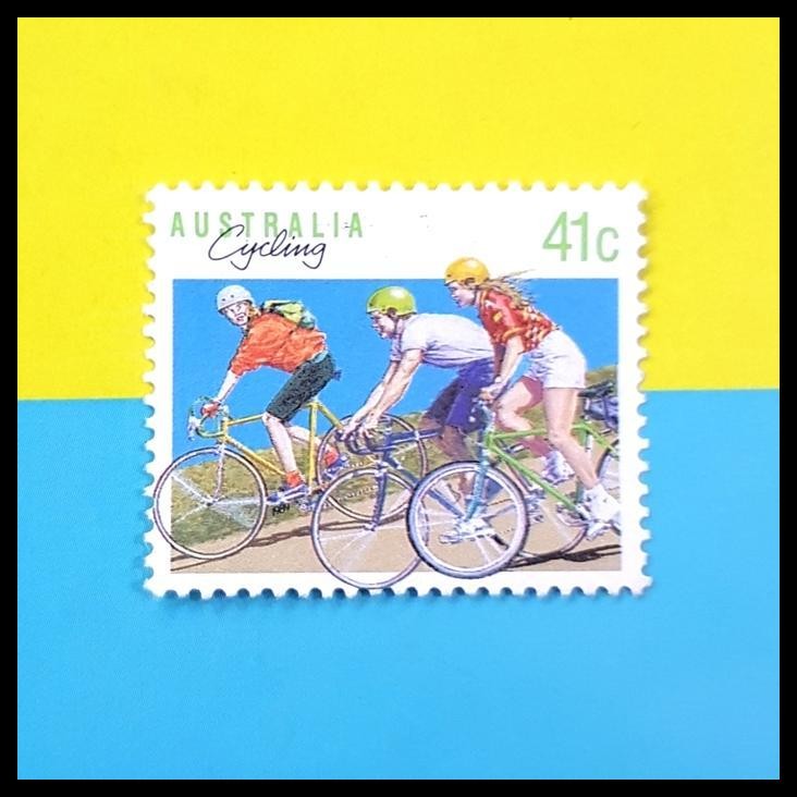 

HOT DEAL PERANGKO/PRANGKO AUSTRALIA. BERSEPEDA ~ CYCLING