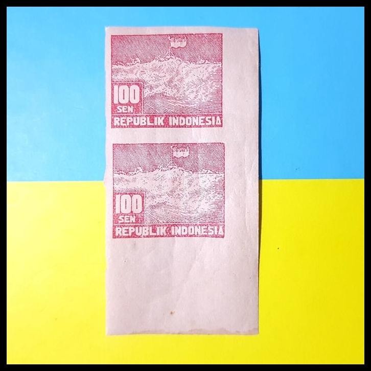 

GRATIS ONGKIR PRANGKO REVOLUSI JAWA. 1949. J46A 100 SEN, VERTICAL PAIR. BENDERA