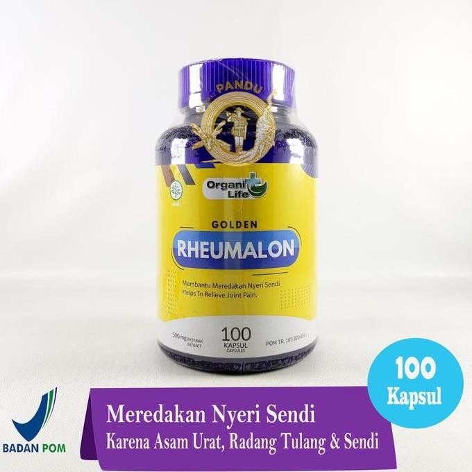 GOLDEN RHEUMALON (100 KAPSUL) / SUPLEMEN ASAM URAT / NYERI SENDI