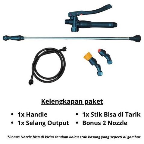 Paket Lengkap Set Alat Semprot Sprayer Stik + Selang + Nozzle Sprayer - Tinggal Pakai Dgw Cba