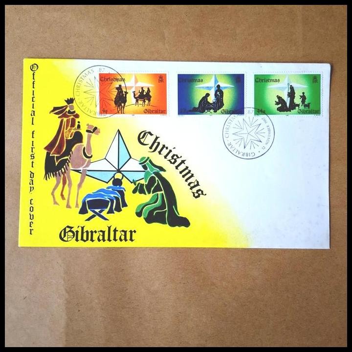 

TERBARU PRANGKO TEMA CHRISTMAS/NATAL 1987. FDC GIBRALTAR