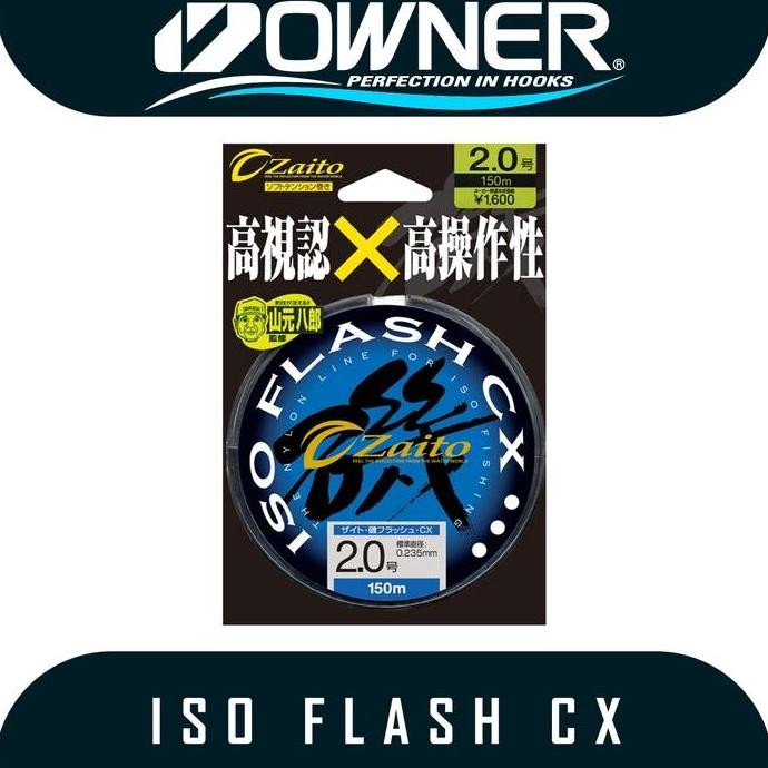 Senar Pancing Monofilament Zaito By Owner Iso Flash Cx 150M