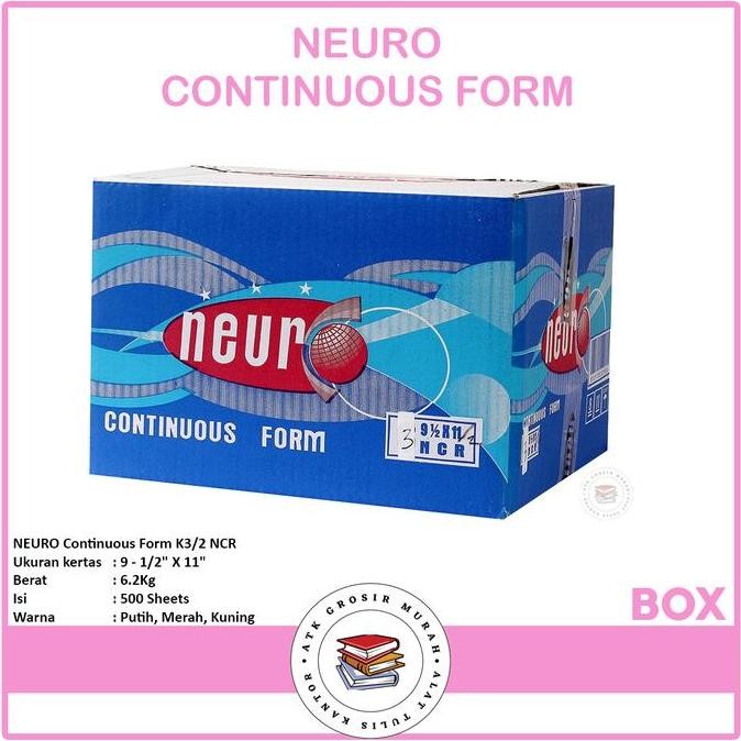 

TERBARU! Kertas Komputer / Continous Form 91/2 x 11 3 Ply/2 ( K3/2 Neuro ) NCR