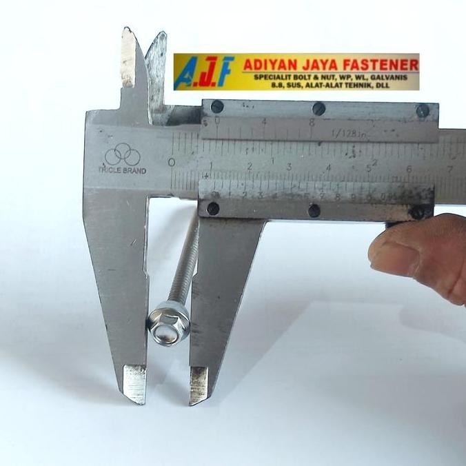 TERLARIS SEKRUP ROOFING / HEX FLANGE SDS #12X75 / 5X75 STAINLESS STEEL