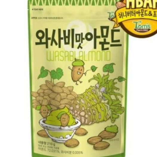 

Wasabi Almond Korea 190Gr Toms Farm