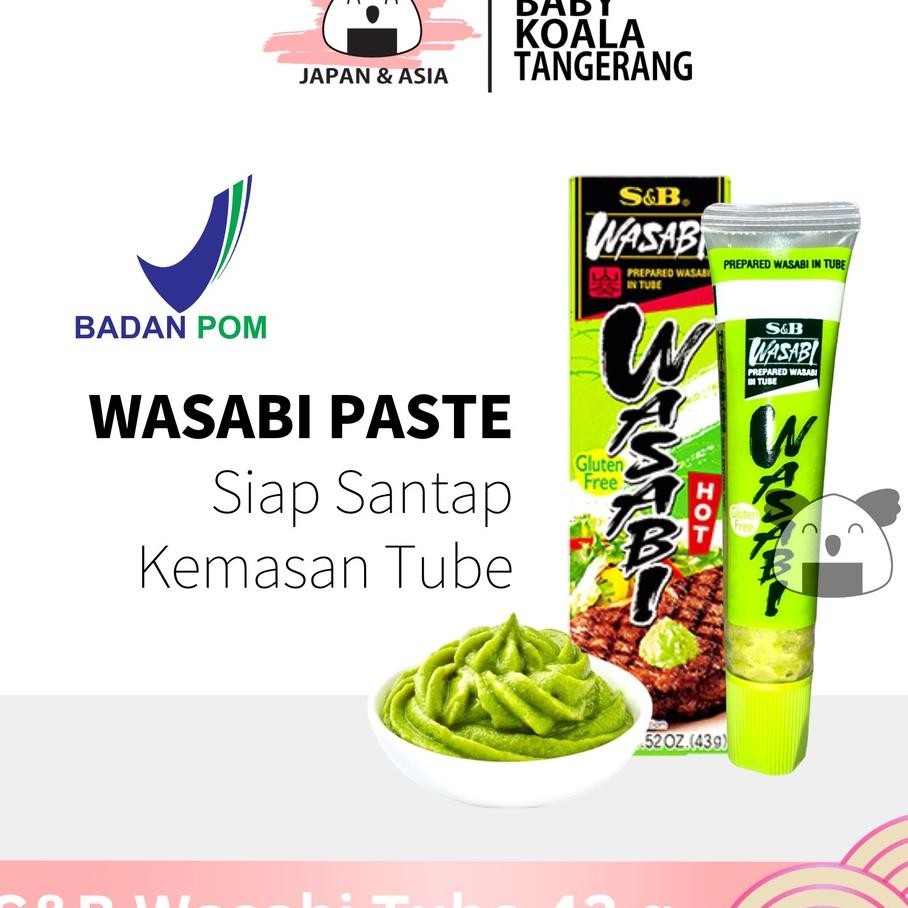 

Sb Wasabi Paste Tube Pasta Wasabi 43 G Horseradish For Sashimi Sushi.