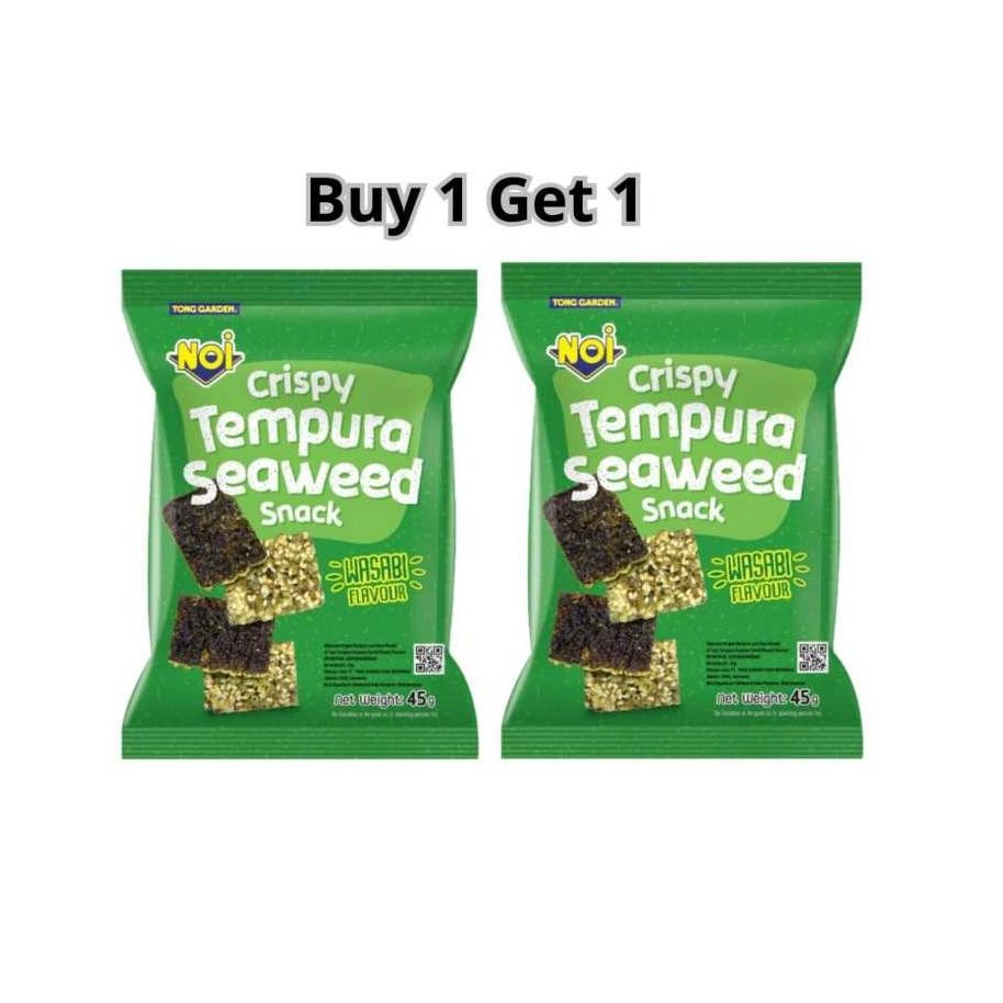

Tong Garden Buy 1 Get 1 Crispy Tempura Seaweed Wasabi Flavour 45 Gr