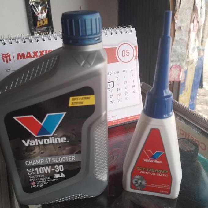 #####] paket oli motor matic valvoline 10w30+gear asli 100%