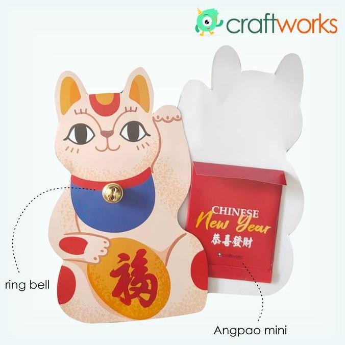 

Ready stock] ANGPAO IMLEK UNIK BENTUK KUCING - CHINESE NEW YEAR HONG BAO