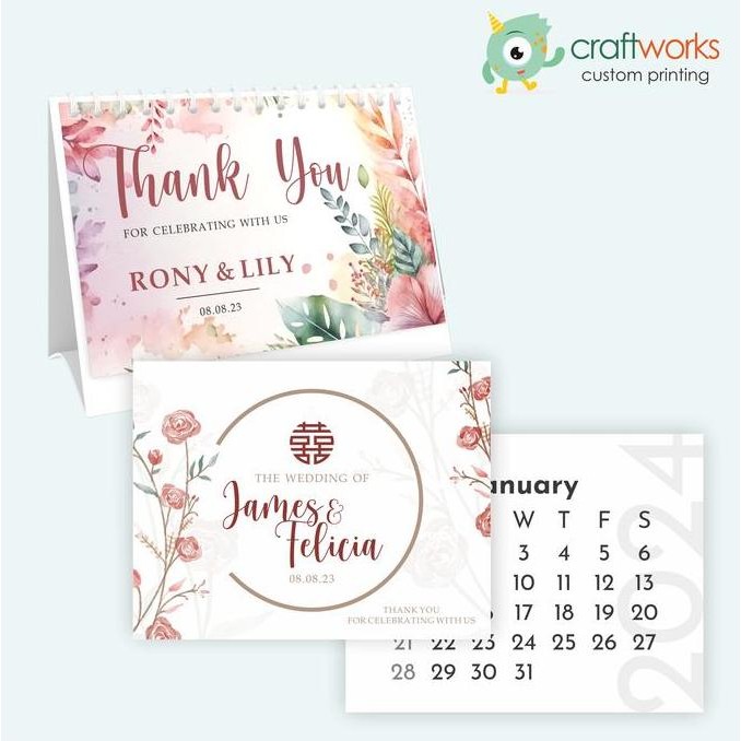 

~^~^~^] MINI KALENDER SOUVENIR WEDDING
