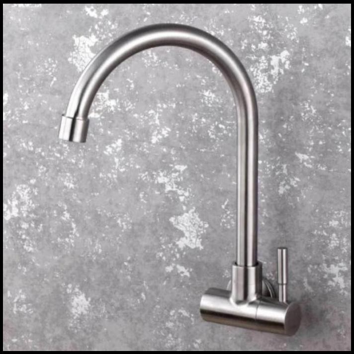 KRAN SINK ANGSA DINDING STAINLES MODEL TOTO /KERAN DAPUR CUCI PIRING