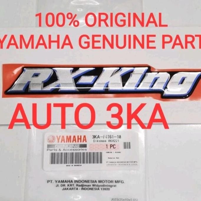 Emblem Rx King Silver List Biru Bok Aki Rx King 2003 Biru Original Ygp
