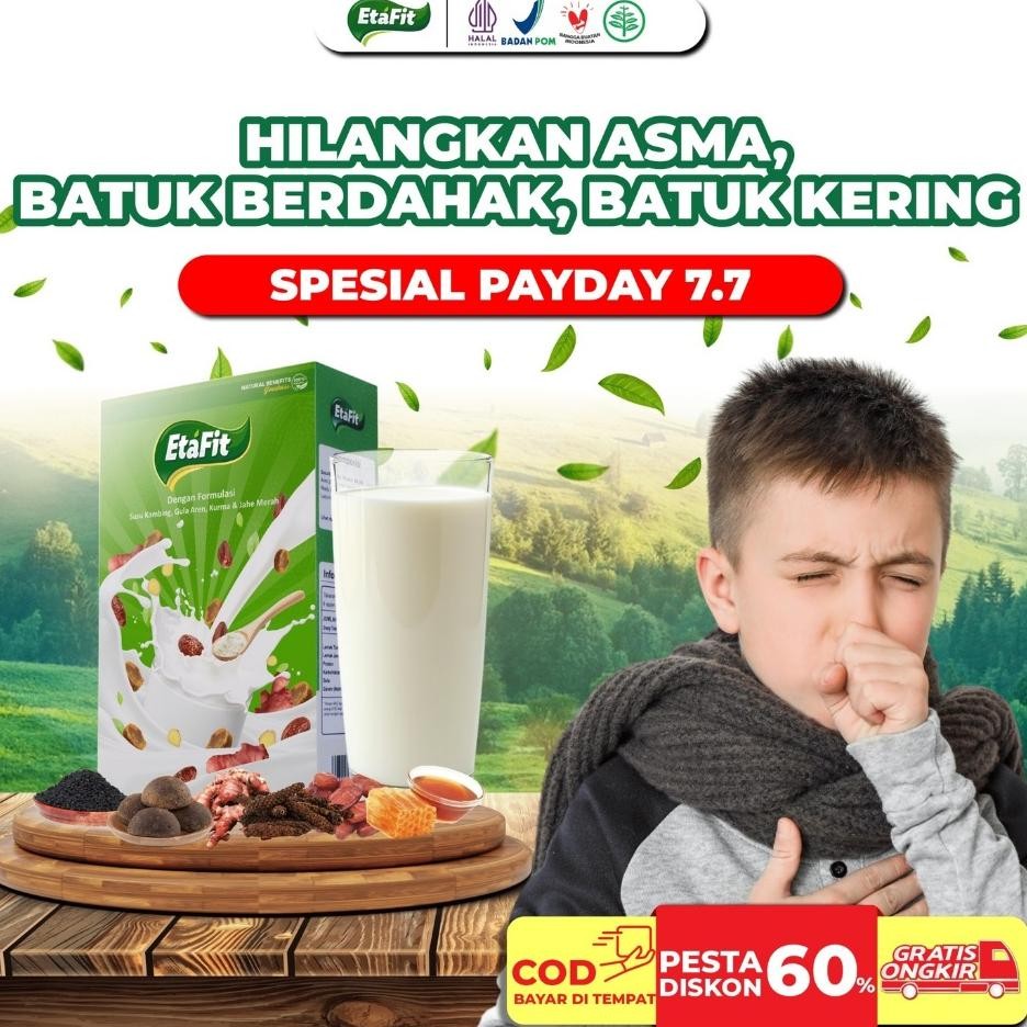 

Batuk Pilek Behak Berlendir Kering Anak Etafit Susu Kambing Etawa Murni
