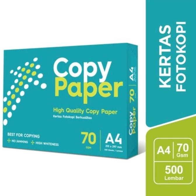 

Kertas Hvs A4 / F4 70Gsm 1 Rim - Copy Paper Putih Untuk Print Fotocopy