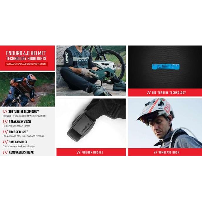 Helmet Leatt Enduro 4.0 Suede / Helm Dh Enduro Gravity Mtb