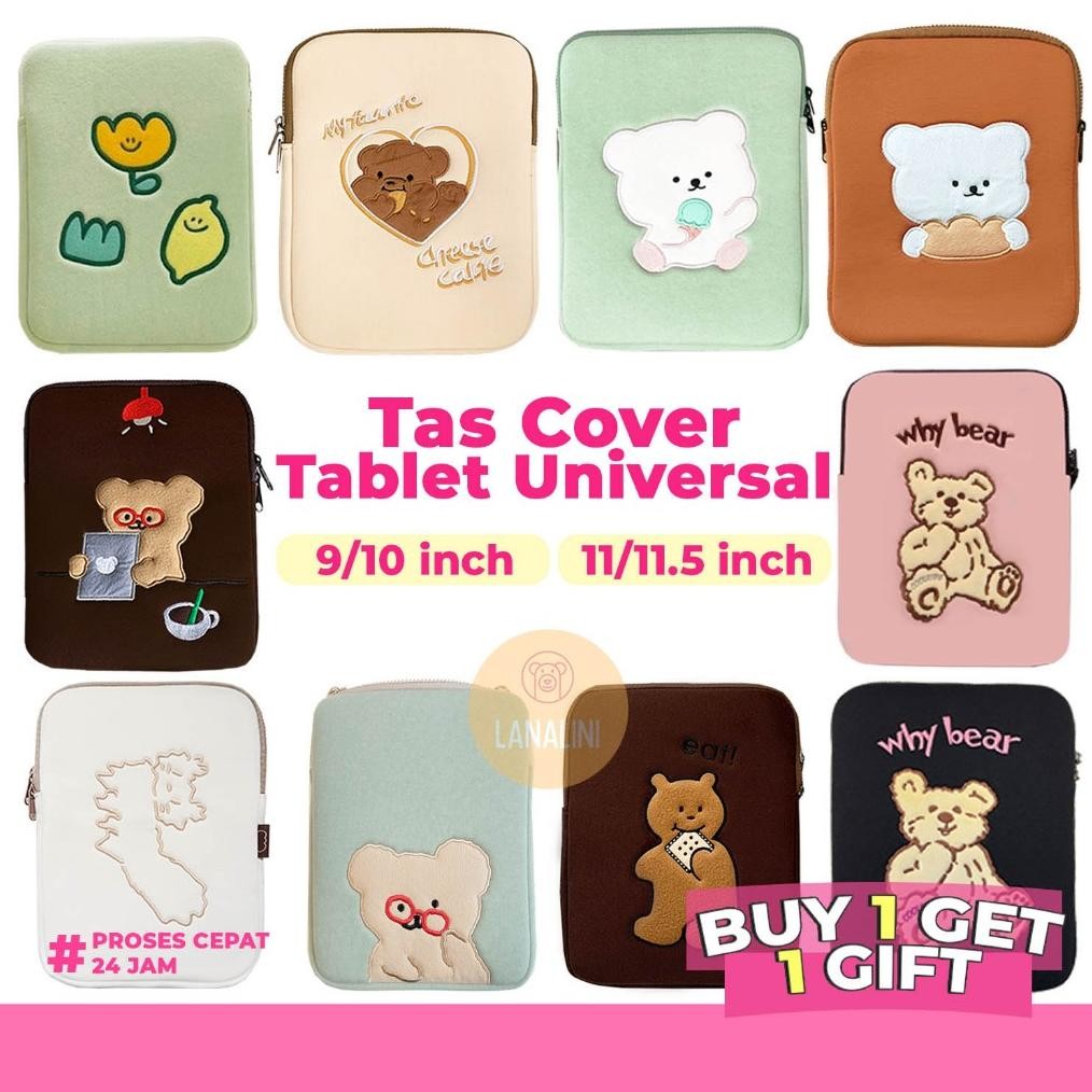 PROMO BULAN  Tas Tablet Sleeve Pouch Sarung Bag Case Ipad Air Pro M1 M2 M3  Tab Lenovo HP Huawei Mat