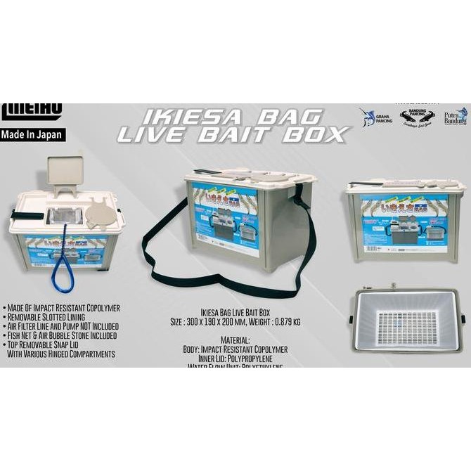 BARU IKEASA BAG LIVE BAIT BOX TEMPAT UDANG
