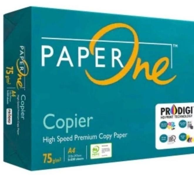 

Kertas Hvs A4 80Gsm Paper One 1 Rim Isi 500 Lembar Print & Fotocopy