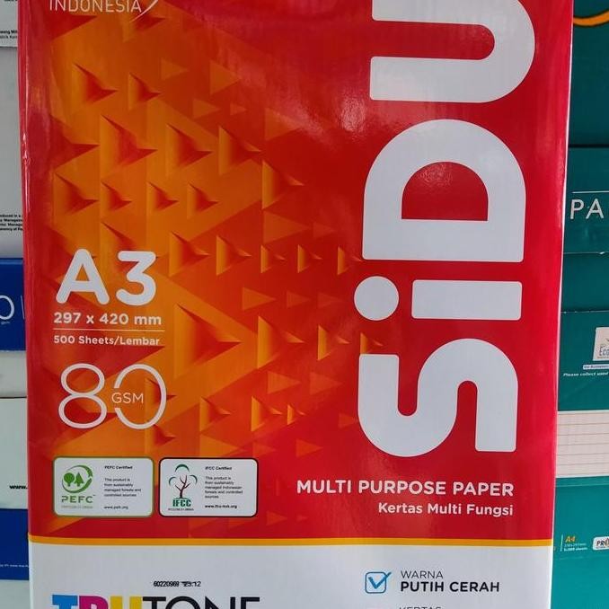 

Kertas Hvs A3 80 Gram Sidu - Kertas Fotokopi A3 Tebal