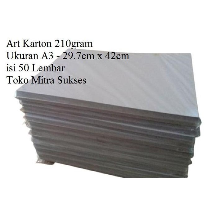 

Kertas Art Karton 210Gsm A3 Isi 50 Lembar - Kertas Tebal Untuk Kartu & Craft
