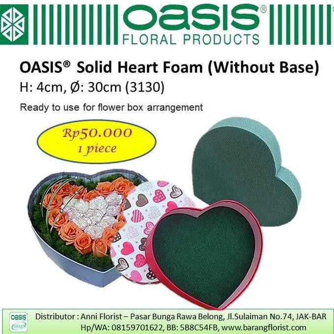 

OASIS Solid Heart Foam (3130), busa hati