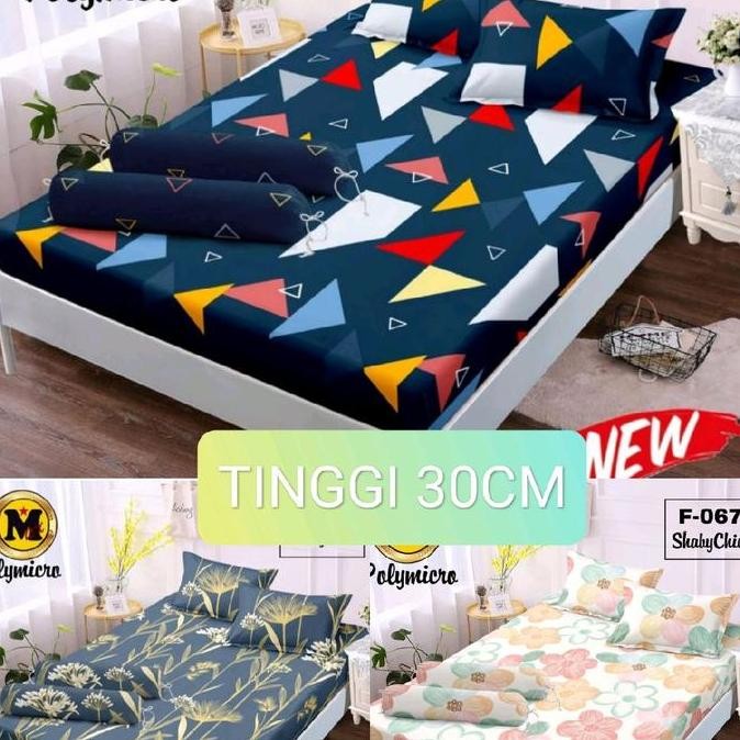 Sprei Tinggi 30cm sprei Aesthetic sprei kekinian sprei ukuran 180x200#160X200#120X200#90X200 halus l