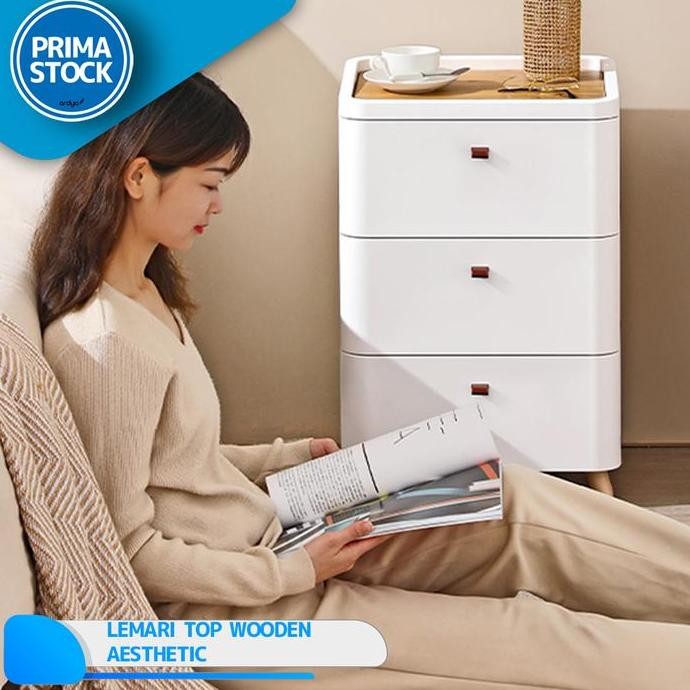 LEMARI DRAWER LACI + KAKI RAK KABINET STORAGE BAJU PLASTIK 2 3 4 SUSUN