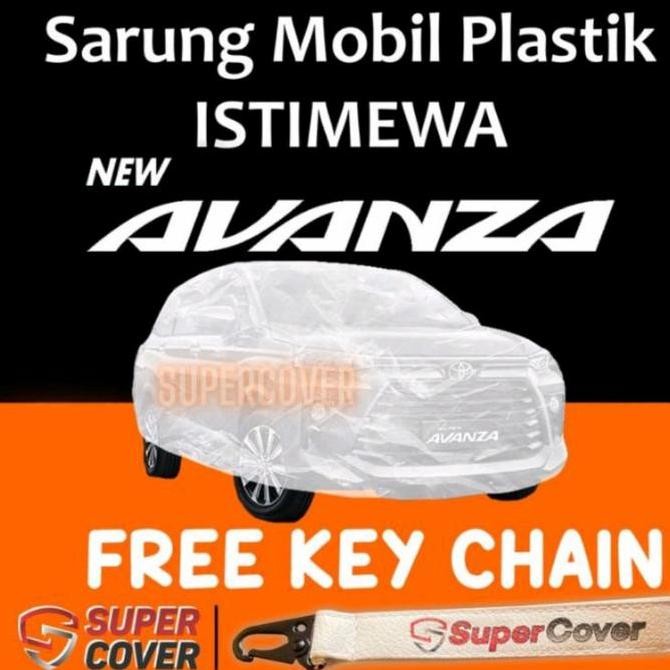 cover mobil / sarung mobil Toyota avanza plastik transparan super cover tebal waterproof
