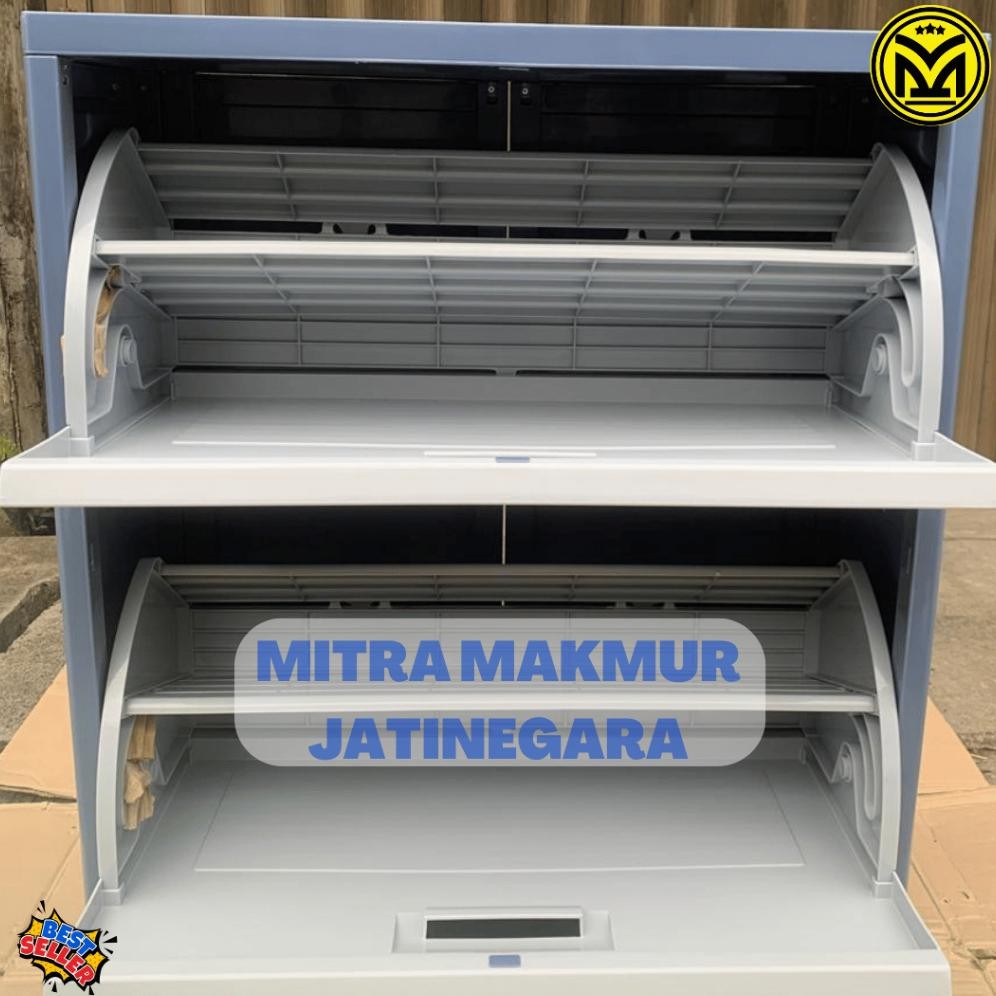Lion Star - Lemari Plastik Sepatu Optima Shoes Cabinet A-80 Rak Sepatu Tertutup Lion Star Lemari Sep