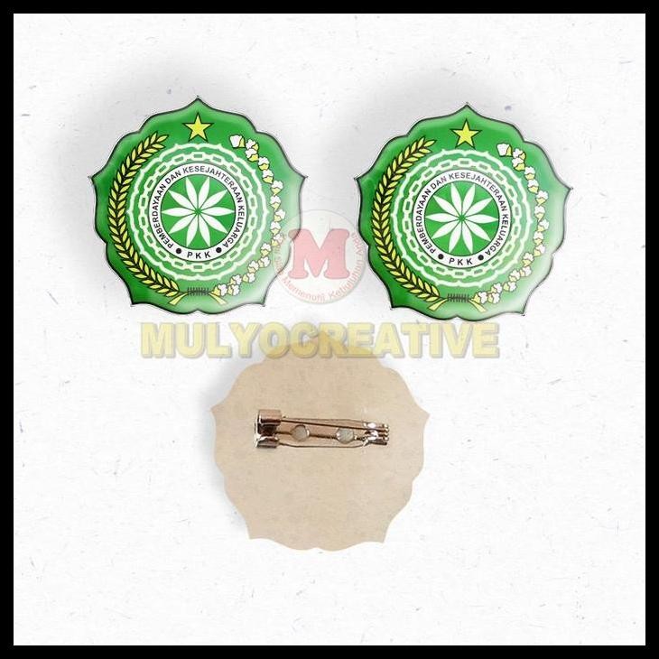DISKON PIN PKK WARNA HIJAU 