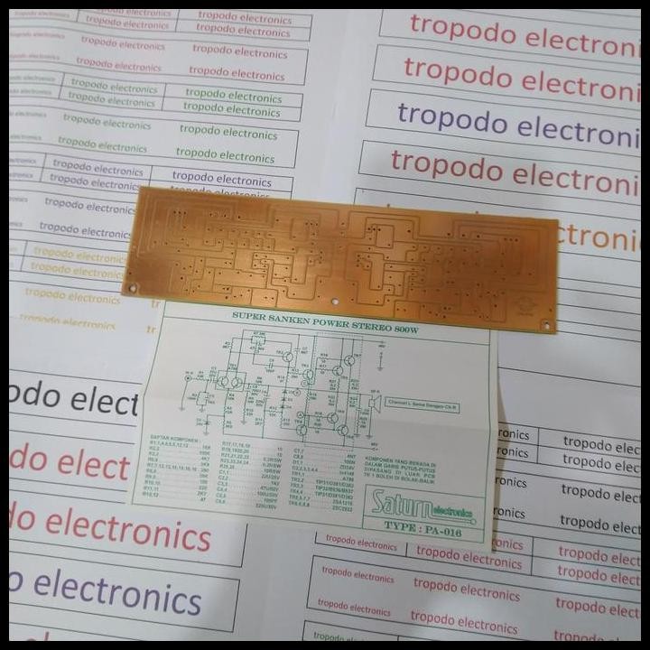 GRATIS ONGKIR PCB POWER AMPLIFIER SUPER SANKEN 800 WATT 